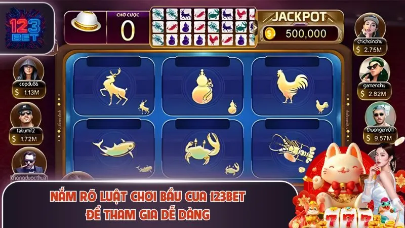 Nắm rõ luật chơi bầu cua 123Bet để tham gia dễ dàng