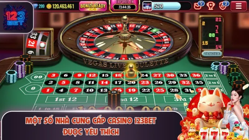Một số nhà cung cấp casino 123Bet được yêu thích