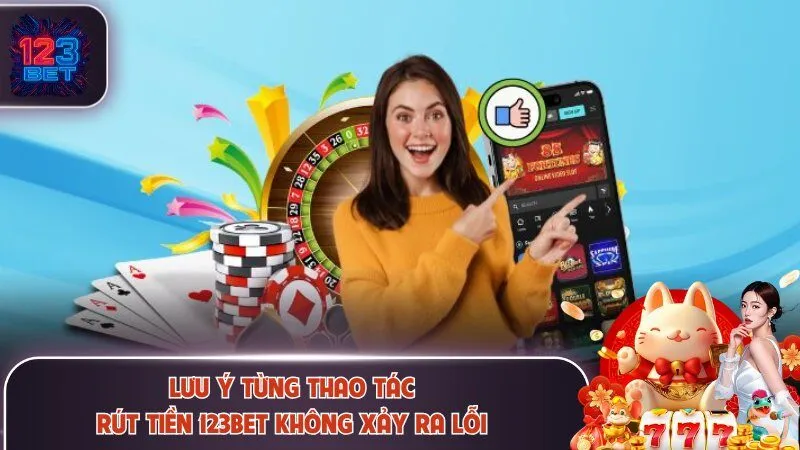 Lưu ý từng thao tác để rút tiền 123Bet không xảy ra lỗi
